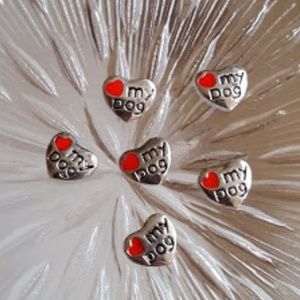 Love My Dog Floating Charm for Picture Lockets